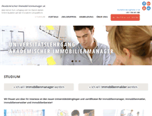 Tablet Screenshot of akademischer-immobilienmanager.at